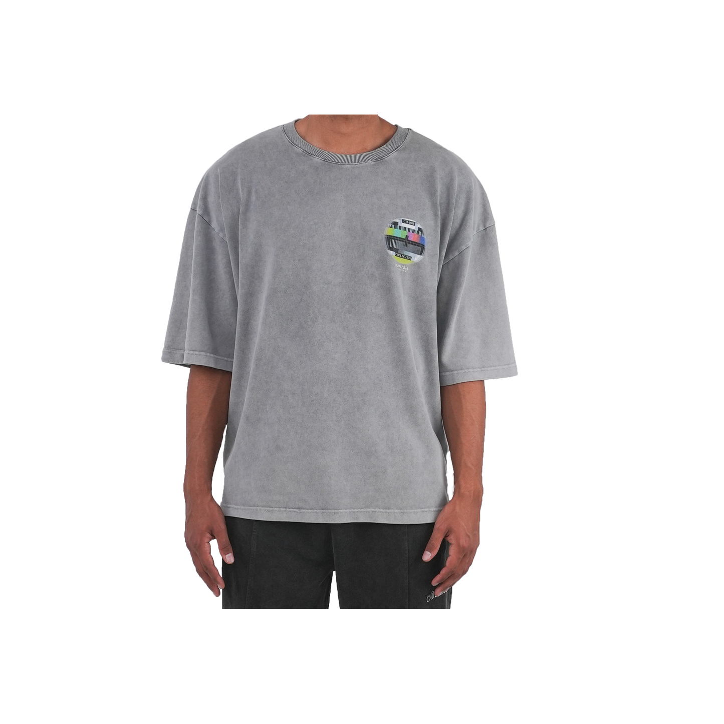 WASHED LIGHT GREY TEE