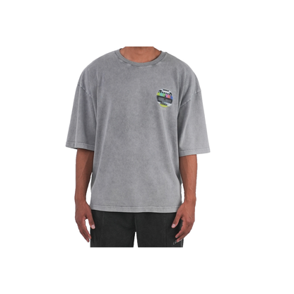 WASHED LIGHT GREY TEE